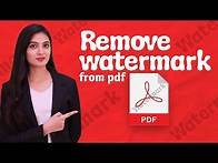 Video thumbnail for No Watermark PDF: How to Remove Watermark from PDF Free and Safely