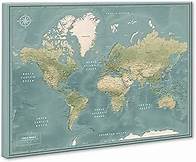 Video thumbnail for Push Pin World Travel Map on Canvas – Track Your Adventures & Plan Future Trips, Large Wall Art for Home, Office & Gift for Travelers (40 x 30)