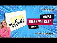 Video thumbnail for Simple Thank You Card Ideas | Homemade Card Ideas | Handmade Greeting Card #thankyoucards #cardideas