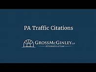 Video thumbnail for PA Traffic Citations