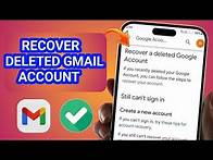 Video thumbnail for How to Restore a Permanently Deleted Gmail Account in 2025 (Easy & Effective Solution)