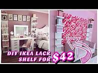 Video thumbnail for DIY IKEA LACK SHELF HACK FOR $42 | GLAM BEAUTY ROOM