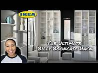Video thumbnail for DIY IKEA Built-In Shelves| Budget-Friendly Billy Bookcase Hack | Renter Friendly