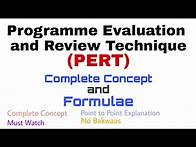 Video thumbnail for 12. Programme Evaluation and Review Techniques (PERT) | Complete Concept | Formulae