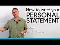 Video thumbnail for How to write a PERSONAL STATEMENT for university or college
