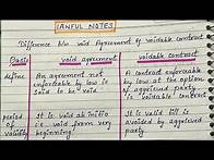 Video thumbnail for Difference between || void & voidable contract || void & illegal agreement