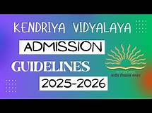 Video thumbnail for Kendriya Vidyalaya Admission 2025-26: Complete Guidelines & Process Explained! 📢