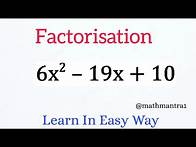 Video thumbnail for Factorization of Algebraic Expressions | Factorization Class 8 | Factorization Method | Factorize