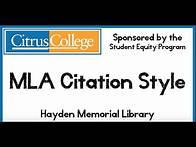 Video thumbnail for MLA Citation Style 8th edition HD