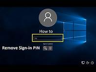 Video thumbnail for How to Remove Sign-in PIN on Windows 10 - Howtosolveit
