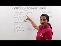 Video thumbnail for Fundamentals of Boolean Algebra