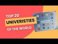 Video thumbnail for Top 20 Universities of the World