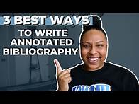 Video thumbnail for Annotated Bibliography Examples & How to Write an Annotation | Write Annotations for Grad School