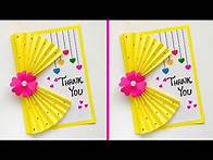 Video thumbnail for Easy and Cutest DIY Thank You Greeting Card | Thank You Card for Teacher | Thank You Card for Friend