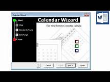 Video thumbnail for MS Word - Calendar Wizard - download, install & use (make 2018/19 calendars!)