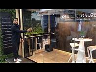 Video thumbnail for Frameless Bi Fold Doors Melbourne Home Show | Servery Windows | Open Enclosure