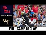 Video thumbnail for Ole Miss vs. Wake Forest Full Game Replay | 2024 ACC Football