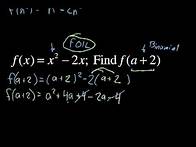 Video thumbnail for Evaluating Functions (advanced)