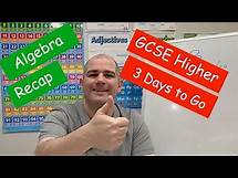 Video thumbnail for GCSE Higher Revision - 3 Days to Go - Corbettmaths