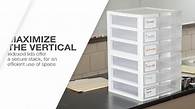 Video thumbnail for Watch Sterilite Wide 3 Drawer Unit, White, 3 Pack on Amazon Live