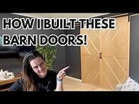Video thumbnail for How To Build & Install DIY Custom Barn Doors