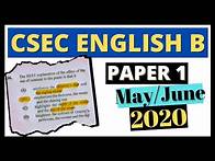 Video thumbnail for CSEC English B Paper 1 May/June 2020 ANSWERS + EXPLANATIONS