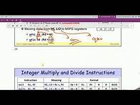 Video thumbnail for Integer Multiply and Divide Instructions