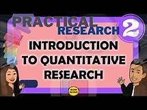 Video thumbnail for INTRODUCTION TO QUANTITATIVE RESEARCH || PRACTICAL RESEARCH 2