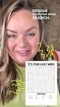 Video thumbnail for How to Create your own Word Search