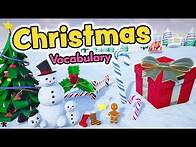Video thumbnail for Christmas vocabulary in English for kids - Christmas words