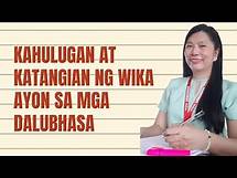Video thumbnail for KAHULUGAN AT KATANGIAN NG WIKA AYON SA MGA DALUBHASA #wika #kahuluganngwika #katangianngwika