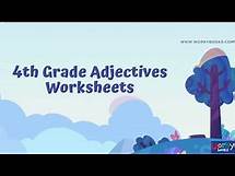 Video thumbnail for Free Printable 4th Grade Adjectives Worksheets for classroom | Workybooks