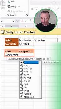 Video thumbnail for Excel Habit Tracker: Track Your Progress One Day At A Time!