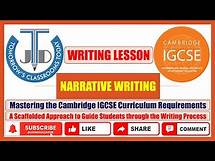 Video thumbnail for Narrative Writing | A Comprehensive Guide for Cambridge IGCSE Students