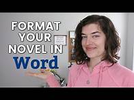 Video thumbnail for How to Format a Book in Word | A Step-by-Step Tutorial