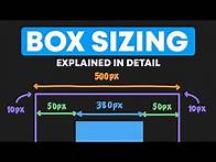 Video thumbnail for CSS Boxing Sizing & Border Box - The Most Detailed Explanation on YouTube!
