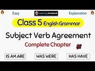 Video thumbnail for Class 5 English Grammar Subject Verb Agreement