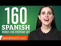 Video thumbnail for 160 Spanish Words for Everyday Life - Basic Vocabulary #8
