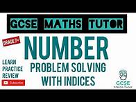 Video thumbnail for Problem Solving With Indices (Higher Only) | Grade 7+ Playlist | GCSE Maths Tutor