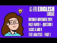 Video thumbnail for Part 1: A Full Sample Response - Cambridge AS Level English Language (9093) Paper 1 Question 1