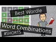 Video thumbnail for Always Win In Wordle! Best Word Combinations