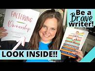 Video thumbnail for FALTERING OWNERSHIP writing curriculum: BRAVE WRITER: Inspire IMAGINATION!! 6th/7th grade