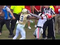 Video thumbnail for Georgia vs Georgia Tech Fight George Pickens EJECTED For Throwing Punches