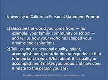 Video thumbnail for Purdue OWL: Personal Statements