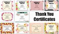 Video thumbnail for FREE Editable Certificate of Thank You | Edit Online then Print
