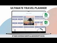 Video thumbnail for Travel Planner Spreadsheet in Excel & Google Sheets