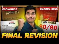 Video thumbnail for FINAL REVISION ECONOMICS | 80 MARKS FIXED IN 3 HOURS | 🔥LIVE | CLASS 12 ECONOMICS BOARD EXAM 2025