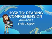 Video thumbnail for How to answer comprehension questions | English with Ms W