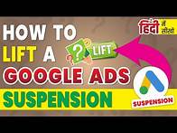 Video thumbnail for How To Lift A Google Ads Suspension | Complete Recovery Guide