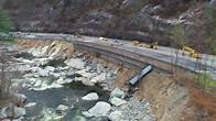Video thumbnail for Video: I-40 damage after Tropical Storm Helene in Western North Carolina